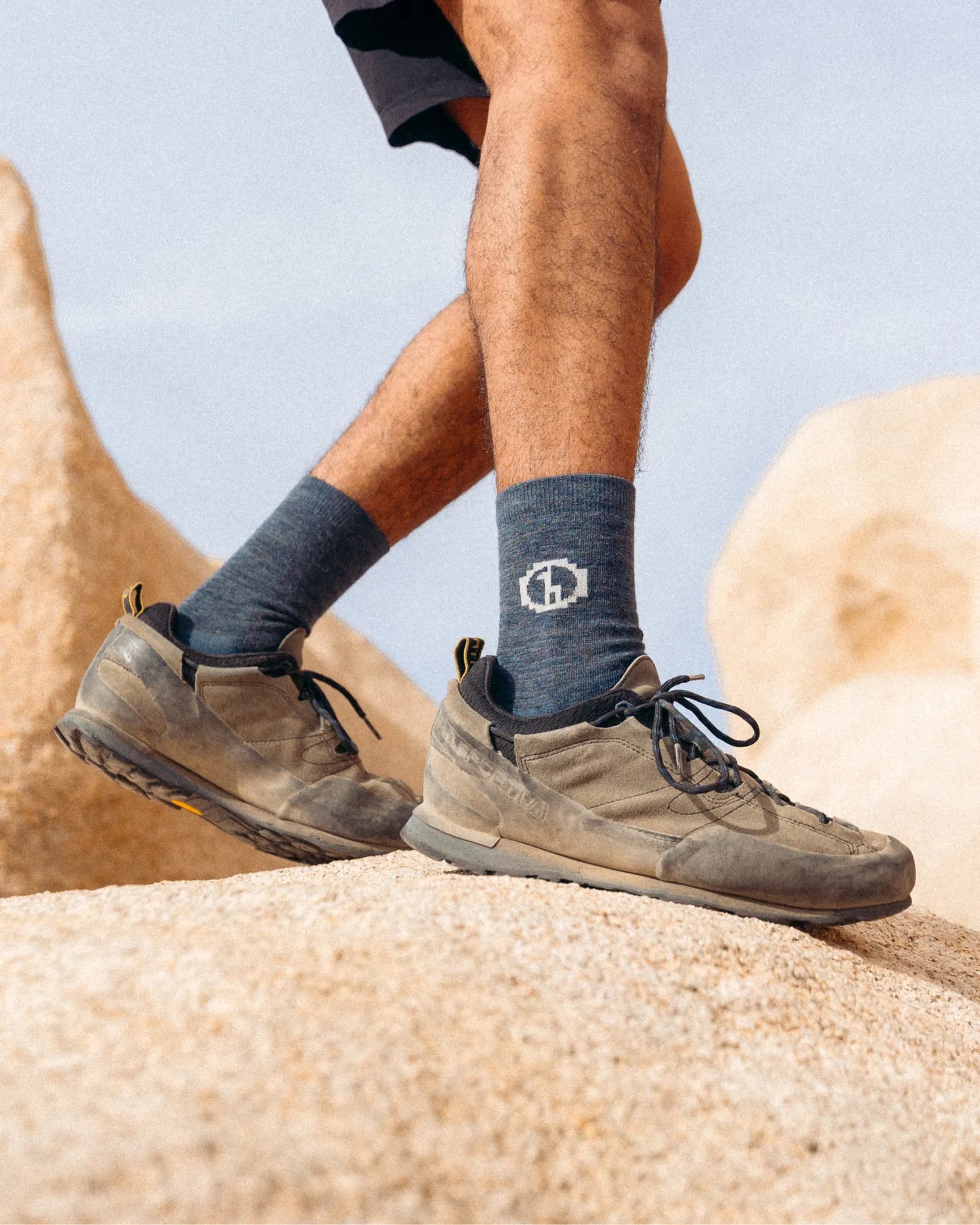 Essential Melange Crew Socks