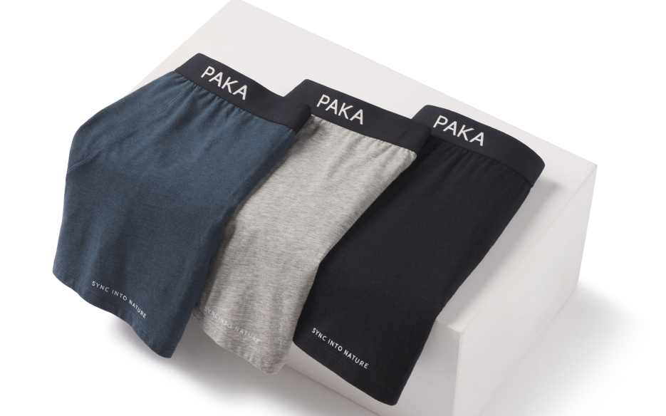 Our Men's Alpaca underwear in blue, grey and black. They say 