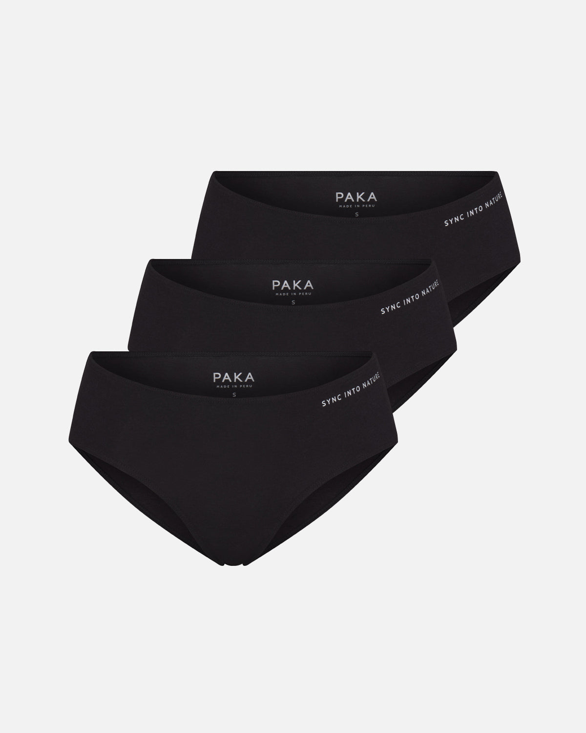 black women's alpaca underwear 3-pack