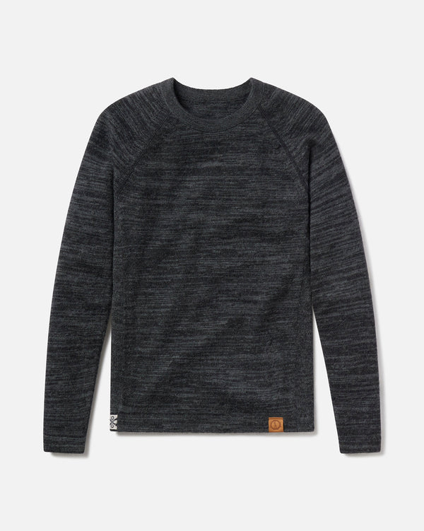 Charcoal / Dark Grey Crewneck Ethical Alpaca Wool Sweater - PAKA The Original Crew