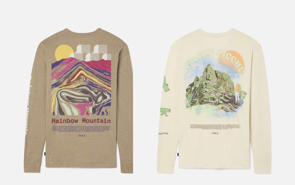 Explore Peru Long sleeves: Rainbow Mountain and Machu Picchu