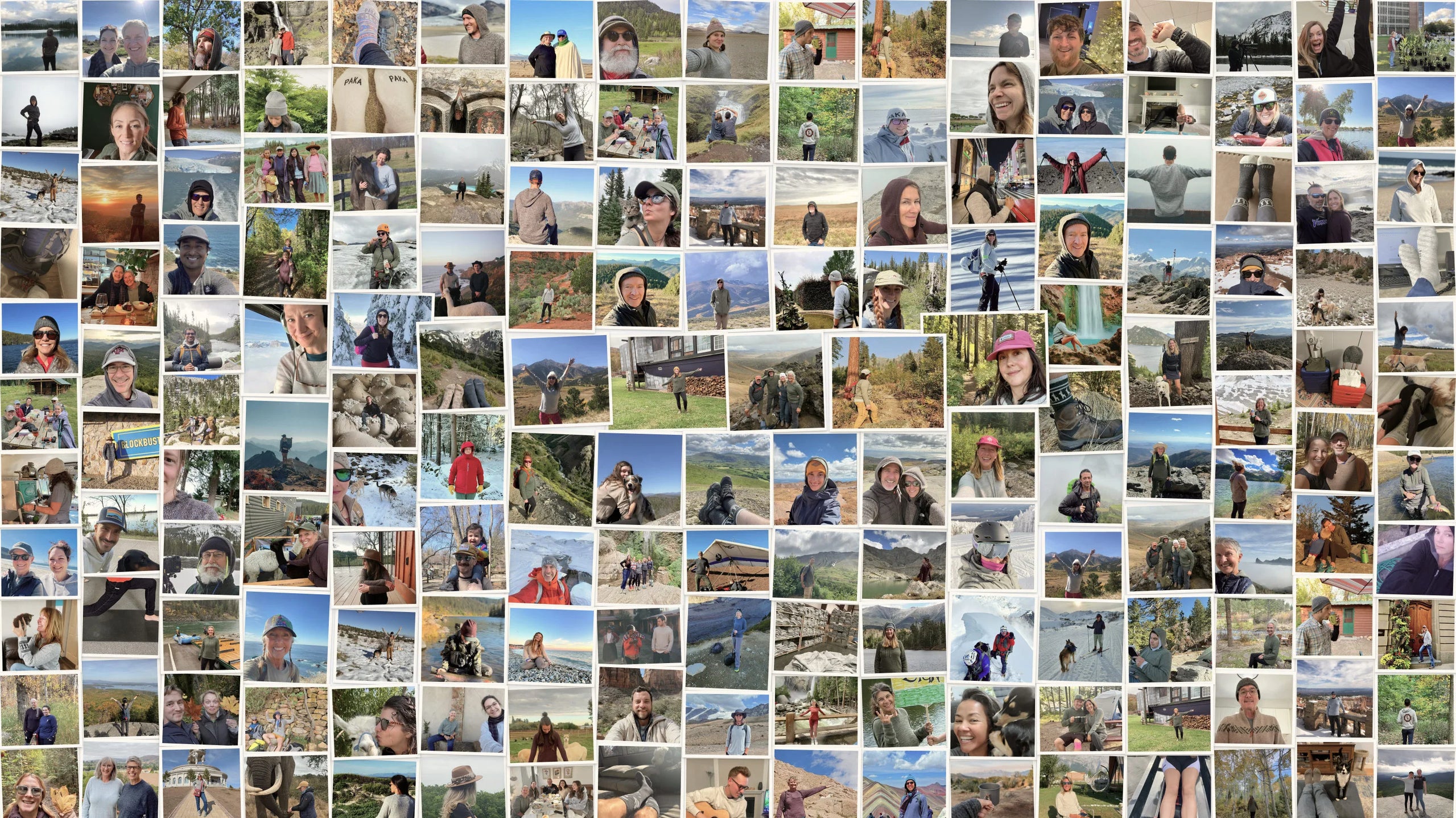 Pictures of people wearing PAKA over the last 10 years