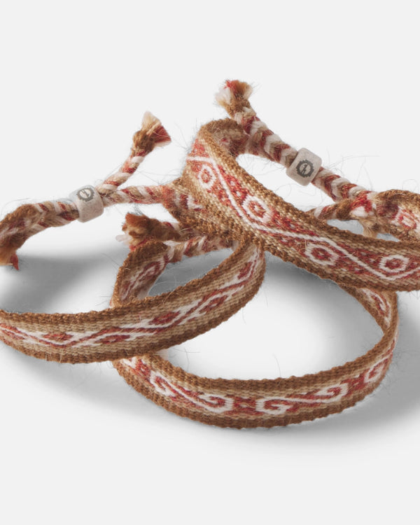 3 Pack of Pacha / Brown Handwoven Quechua Alpaca Bracelets Made in Peru with Inca Design – PAKA Apparel