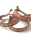 Three Inca alpaca bracelets