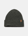 Cozy Marled Andean Moss knit beanie with PAKA brand logo on a light gray background