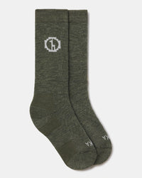 Eucalyptus / Dark Green Essential Melange Alpaca Crew Socks – PAKA Apparel
