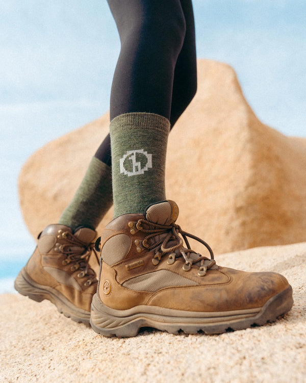 Essential Melange Crew Socks