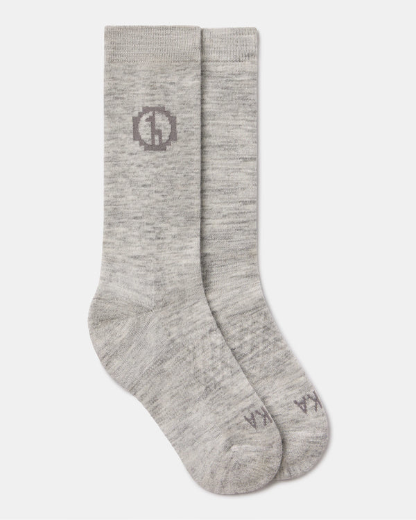 Light Grey Essential Melange Alpaca Crew Socks – PAKA Apparel