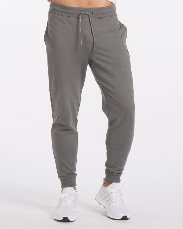 Lower Half of Model in Forage Grey Men’s Joggers for Casual Wear or Hiking – PAKA Apparel
