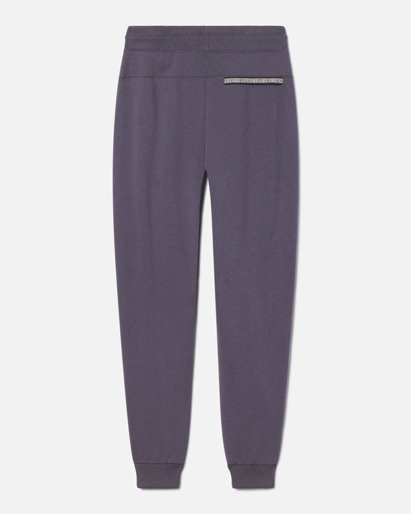 Back of Stone Blue Men’s Terry Jogger Pants in Pima Cotton, Tencel and Alpaca Blend – PAKA Apparel