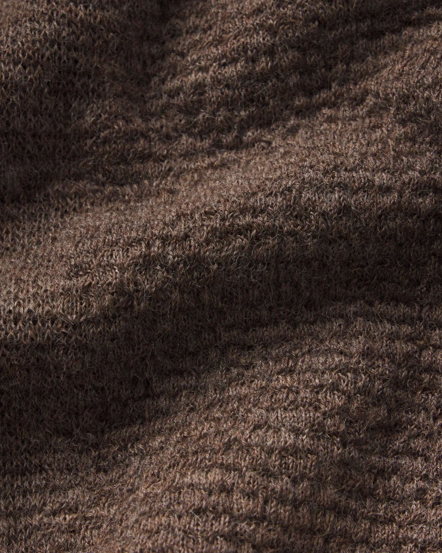 Close-up of brown fabric texture