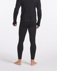 Back of Man in Black Alpaca Natural Fiber Thermal Long Underwear – PAKA Apparel