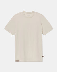Bone / Off-White Essential Tee Men's Organic Pima Cotton and Alpaca T-Shirt from Peru – PAKA Apparel