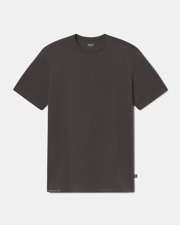 Charcoal Essential Tee Men's Organic Pima Cotton and Alpaca T-Shirt from Peru – PAKA Apparel