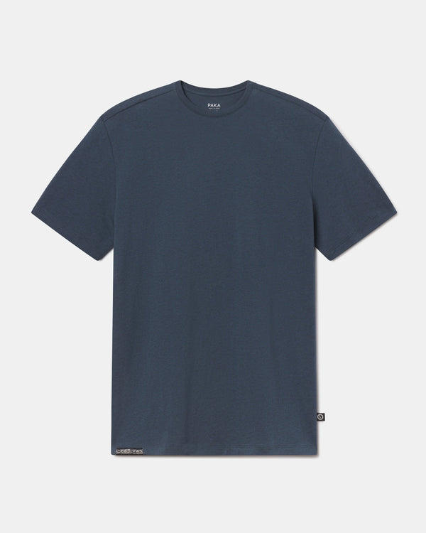 Essential Tee Navy Men's Organic Pima Cotton and Alpaca T-Shirt – PAKA Apparel