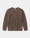 Men's PAK Mountain Crew Sweater in Wood on a light gray background