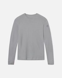 Men's Silver / Light Grey Alpaca Wool Thermal Baselayer Shirt Top for Skiing, Snowboarding and Winter Hiking – PAKA Apparel