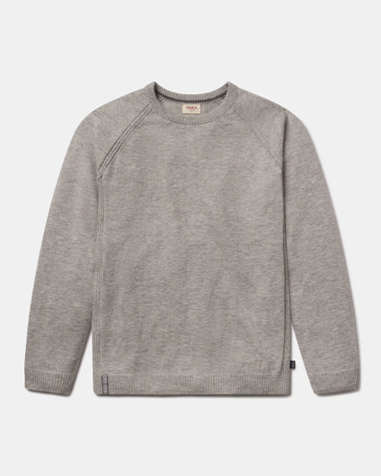 Men's Ultralight COOLPLUS Crewneck Alpaca Sweater in Ice Heather Grey – PAKA Apparel