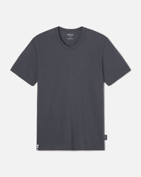 Charcoal Blue Men's Natural Alpaca Fiber T-Shirt - PAKA Apparel