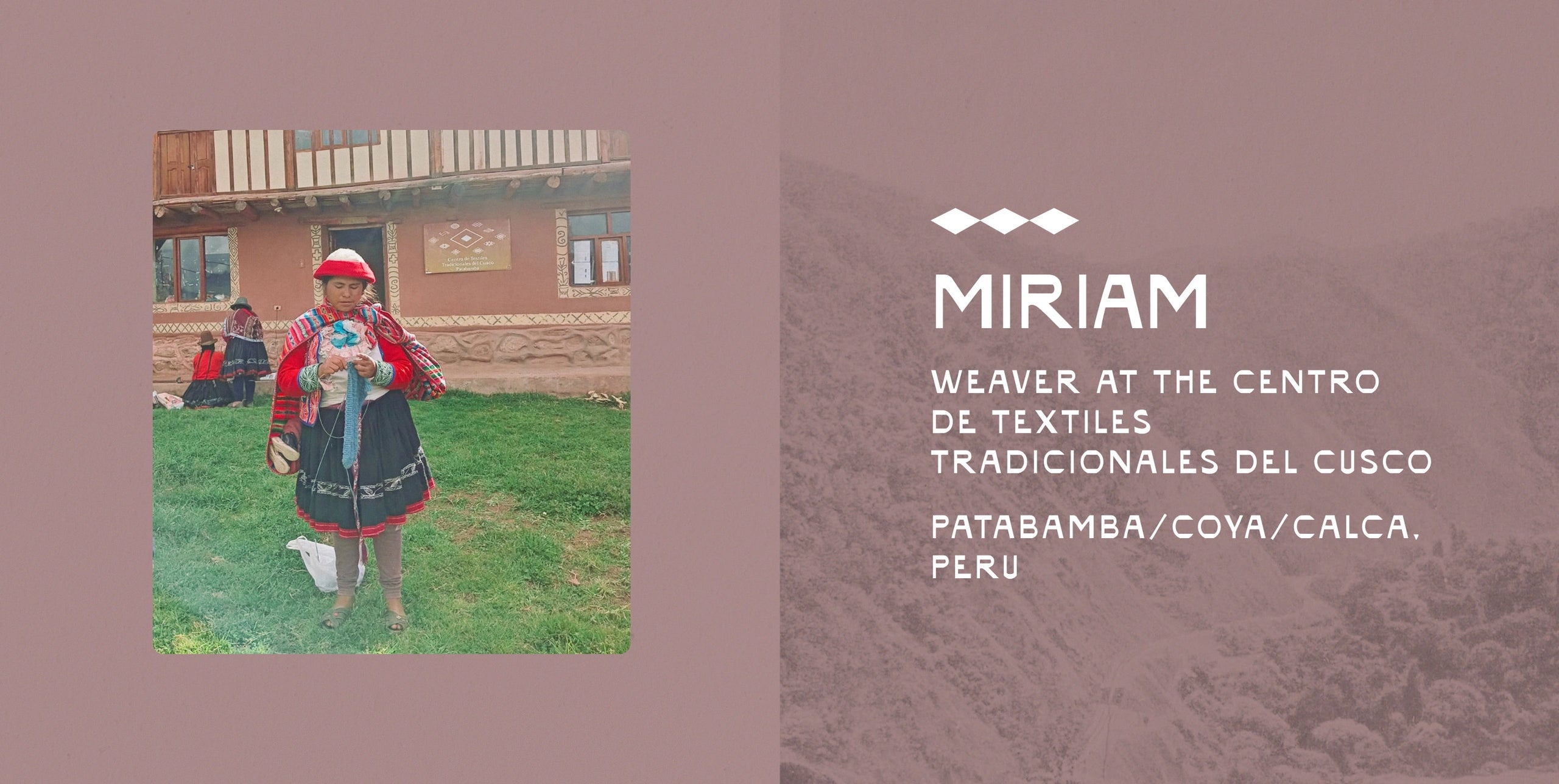 Feature graphic: portrait of a woman with headline “Miriam” and mauve panel introducing the women behind PAKA