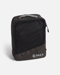 Upright Black Compression Packing Cube for Travel with Hand Woven Inca ID – PAKA Apparel