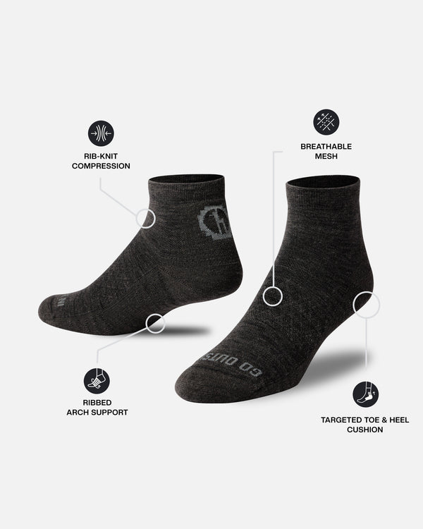 Trail 1/4 Crew Socks