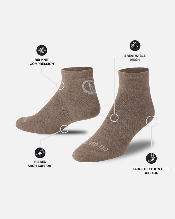 Trail 1/4 Crew Socks