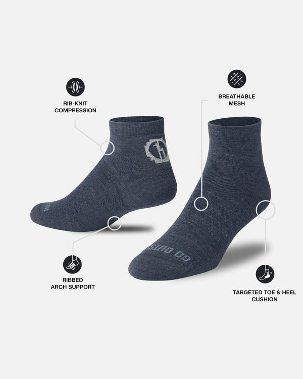 Trail 1/4 Crew Socks