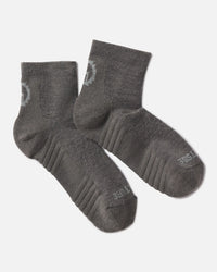 Forage Green Trail Alpaca Quarter Crew Socks for Hiking, Running and Outdoors - PAKA Apparel