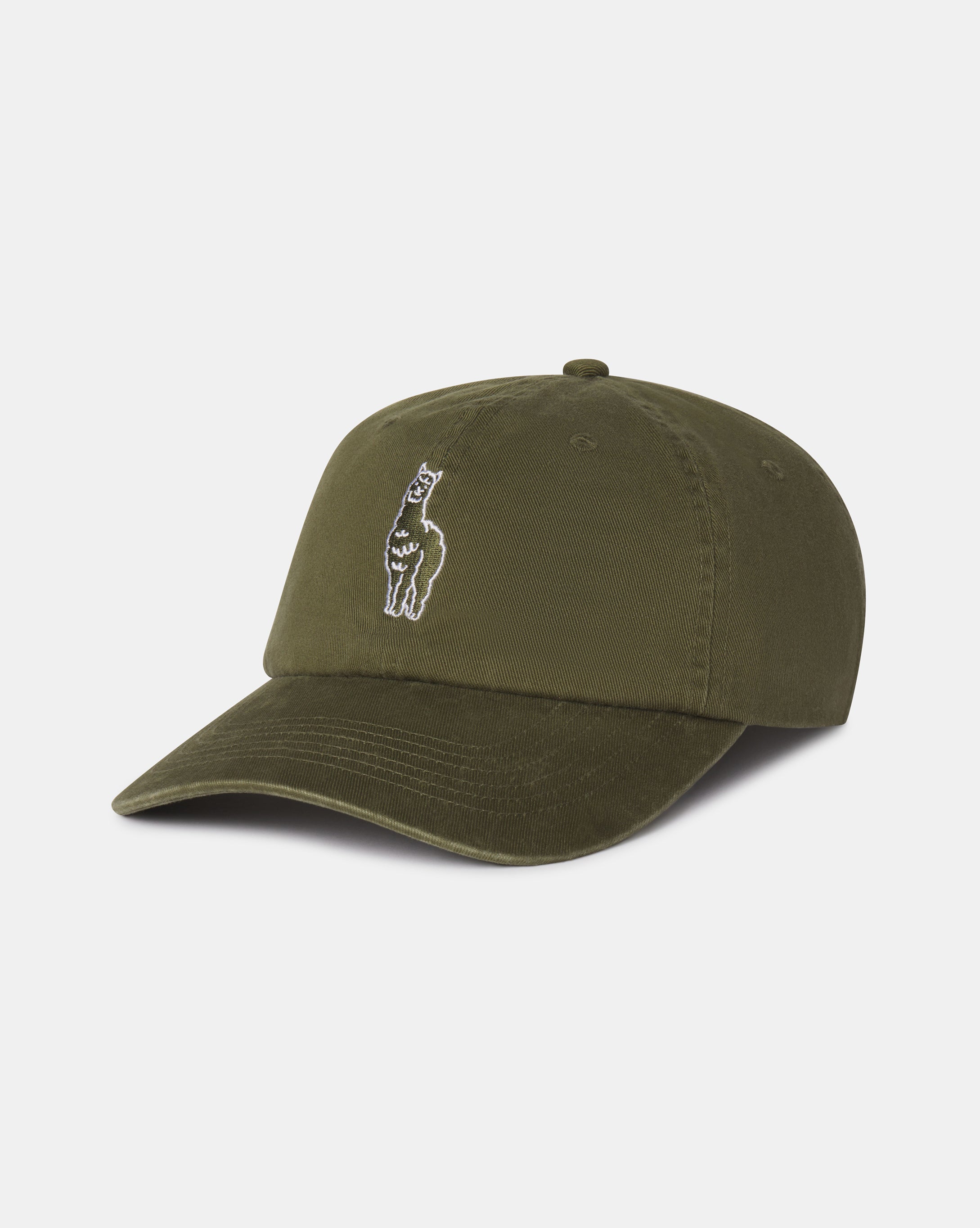 Sebastian Hat – Alpaca Print Vintage Wash Baseball Cap
