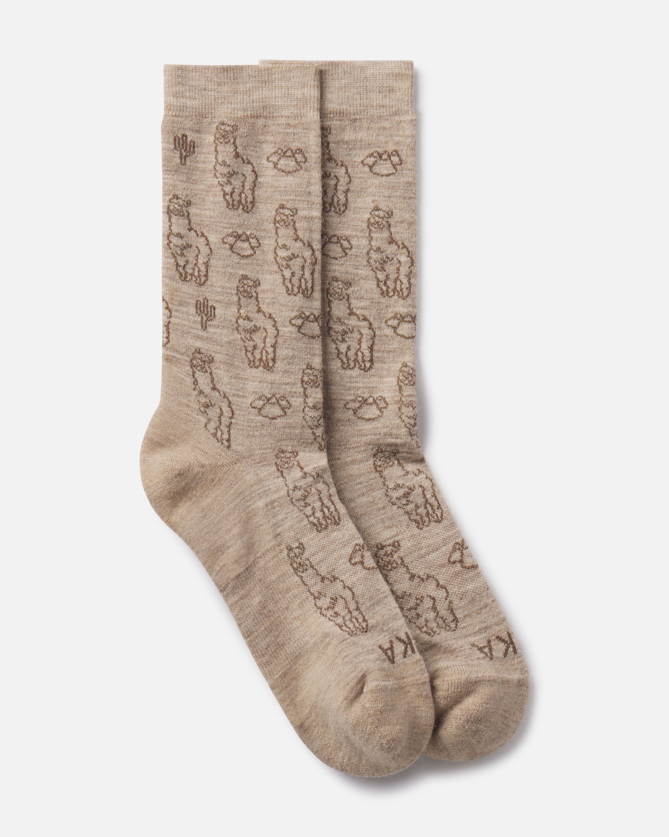 Essential Sebastian Crew Socks – Alpaca Pattern Socks
