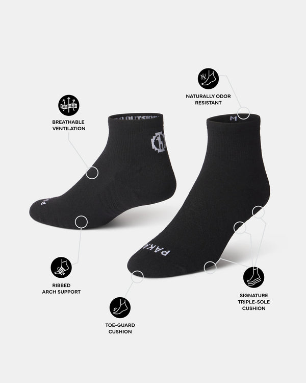 Trail 1/4 Crew Socks