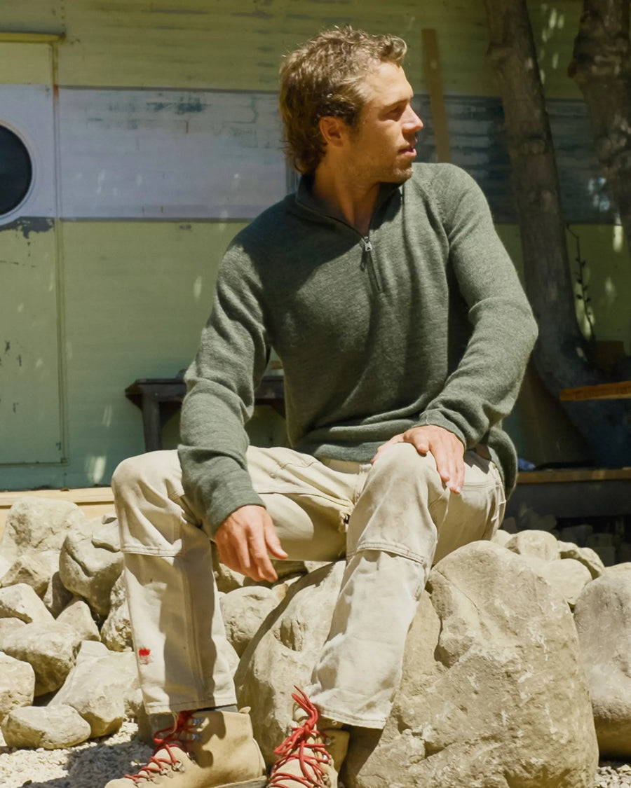 ジャケット・アウター echeveria alpaca wool trip jkt OVY The Quarter Zip – Alpaca Wool Quarter Zip Sweater – PAKA®