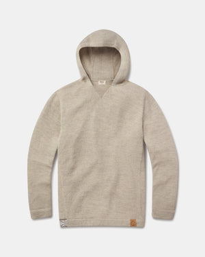 Beige hoodie on a light gray background
