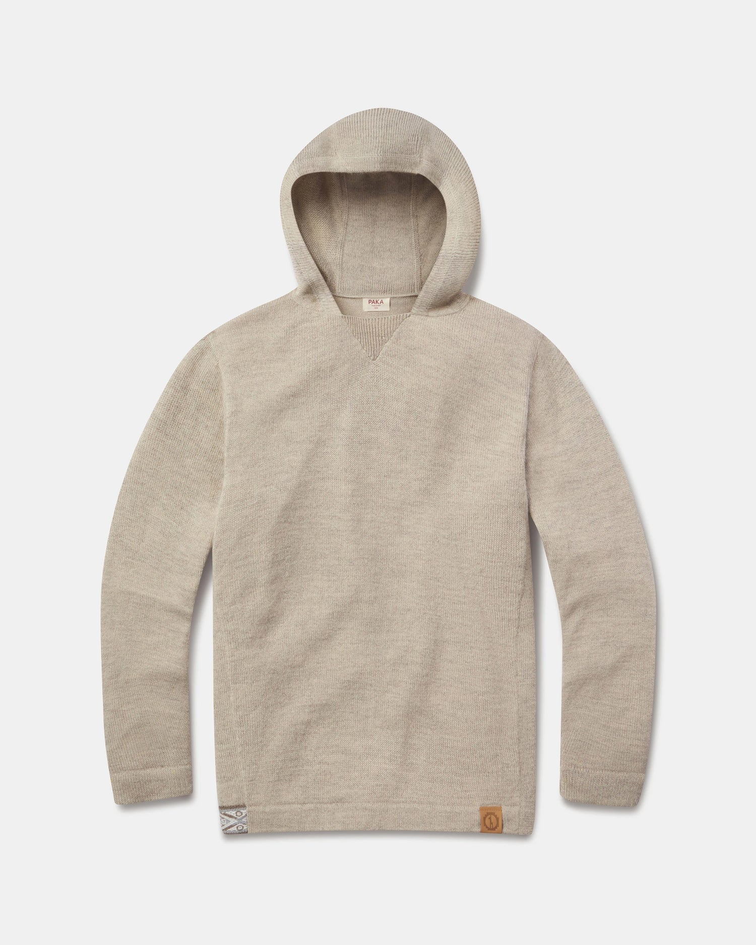 Beige hoodie on a light gray background