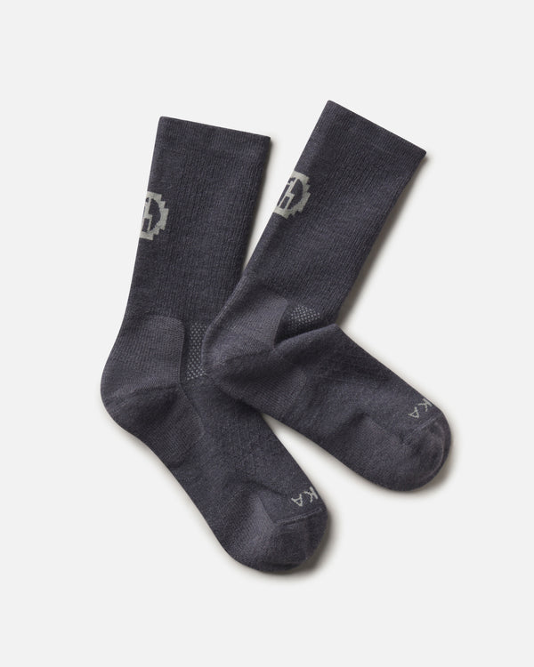 Trail Crew Socks – Alpaca Crew Hiking Socks Indigo / M