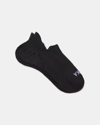 Flat lay of Trail Ankle Socks showcasing low-cut ankle silhouette, cushioned heel, and PAKA logo on white background