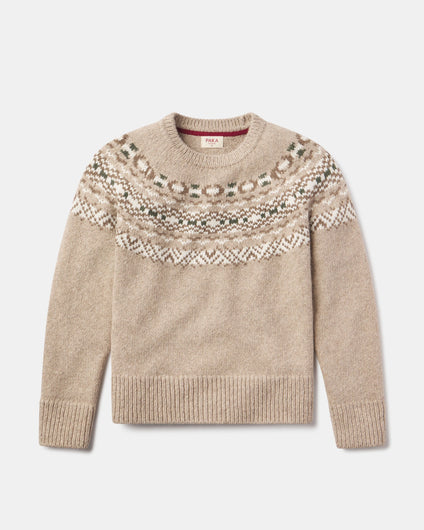 Women's Compass Fairisle Crew