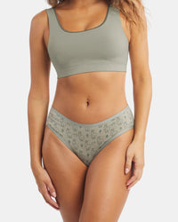 Women's Essential Printed Mid-Rise Brief