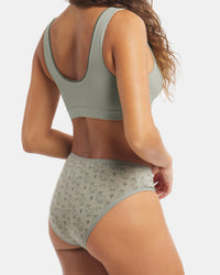 Women's Essential Printed Mid-Rise Brief