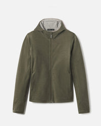 Breathe Green Women's Alpaca Wool Full-Zip Hoodie for Hiking and Outdoors - PAKA Apparel