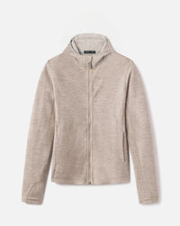 Timber / Tan Women's Outdoor Performance Alpaca Full-Zip Hoodie - PAKA Apparel