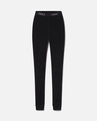 Women's Black Natural Fiber Alpaca Wool Thermals Baselayer Bottoms – PAKA Apparel