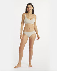 Melina is 5'6", chest 32", waist 24.5", hips 36" and wearing a size S.