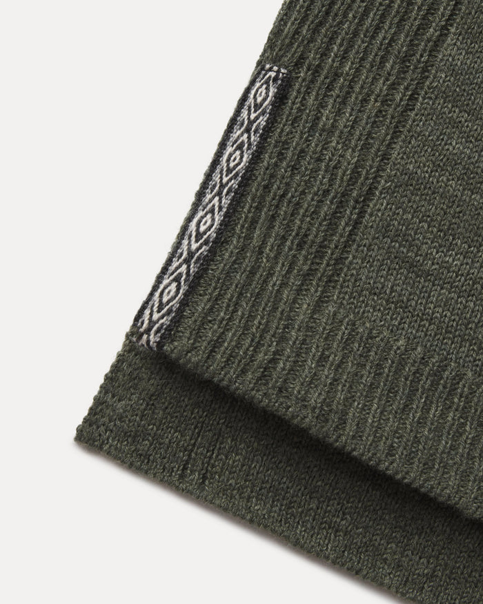 Hand-Woven Inca ID on Waist of Alpaca Women's Hoodie in Eucalyptus / Dark Green – PAKA Apparel