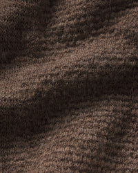 Women's Mountain Crew sweater in Wood closeup