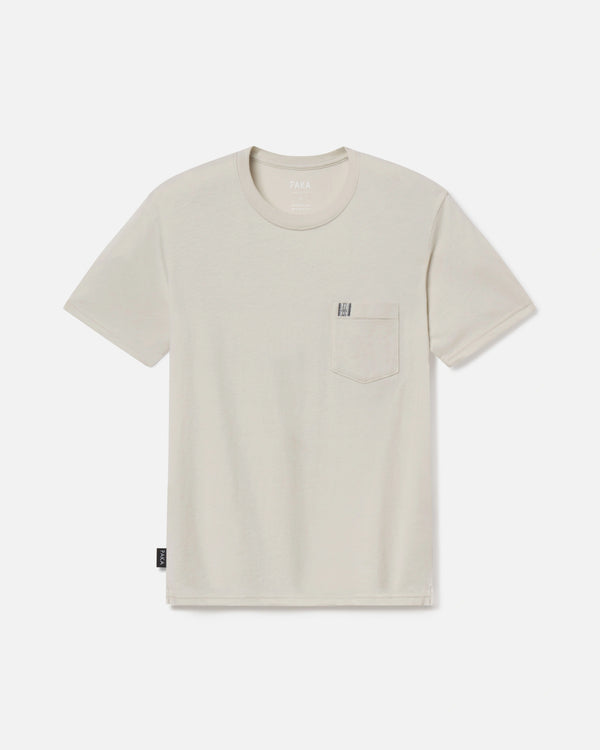 Bone / White Ethical Women's Alpaca Wool T-Shirt with Inca ID on Pocket – PAKA Apparel