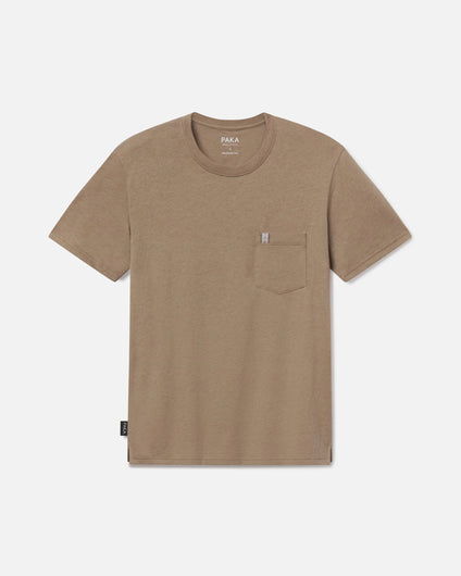 Cappuccino / Light Brown Lightweight Women’s Alpaca Wool Pocket T-Shirt – PAKA Apparel