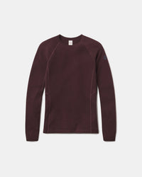 Uva / Dark Purple Women's Thermal Alpaca Wool Baselayer Crewneck Shirt – PAKA Apparel