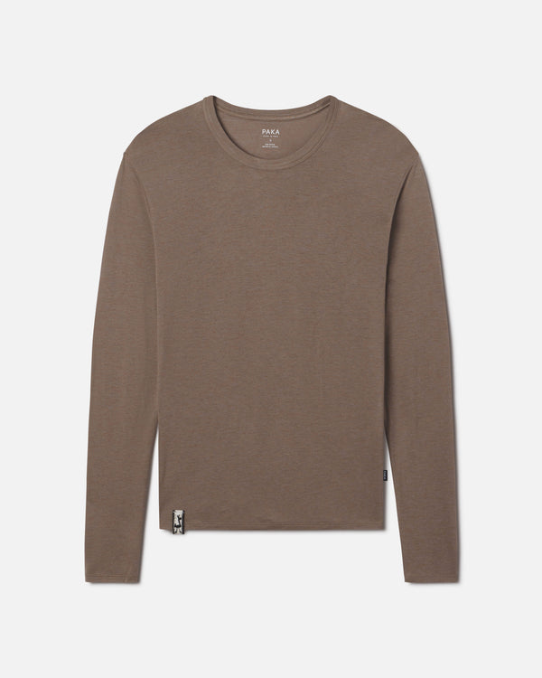 Walnut / Tan Women's Aire Long Sleeve Shirt for Outdoors and Casual – PAKA Apparel